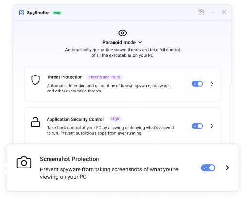SpyShelter Prevent Screenshots